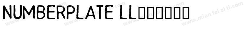 Numberplate LL字体转换
